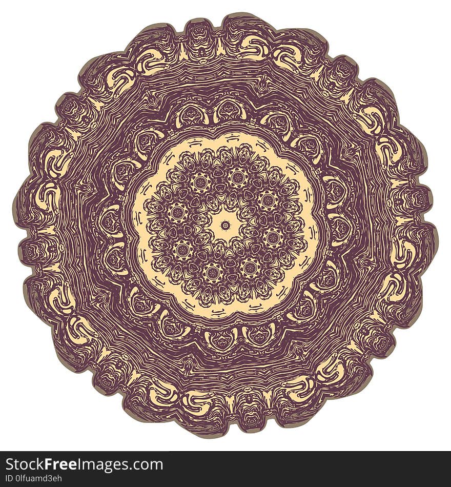 Eastern ornament grunge mandala decorative design background. Eastern ornament grunge mandala decorative design background.