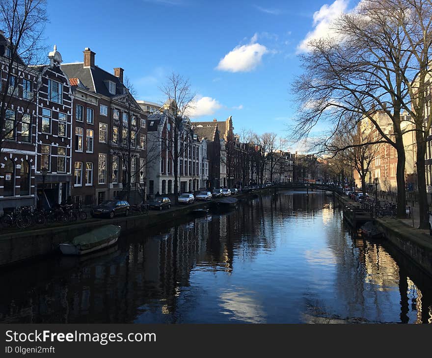 Waterway, Canal, Reflection, Water