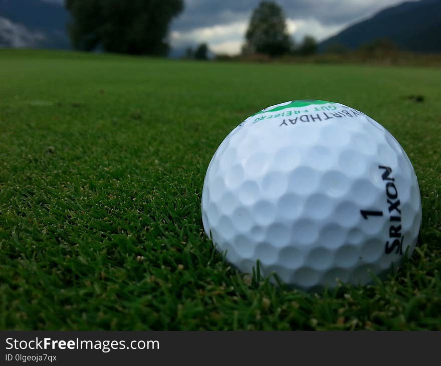 Golf Ball, Football, Grass, Daytime