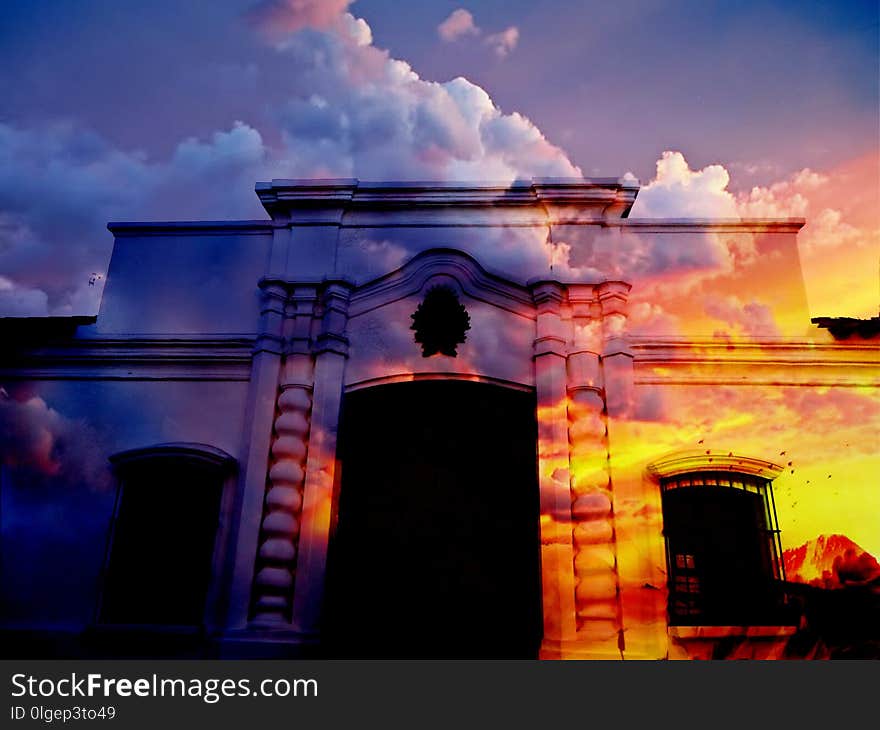 Sky, Blue, Landmark, Cloud