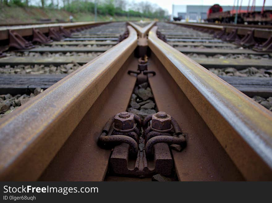 Track, Iron, Rail Transport, Metal