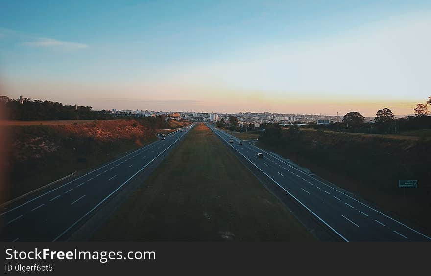 Road, Highway, Sky, Horizon