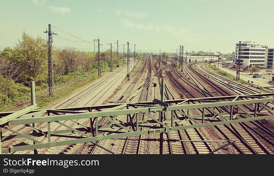 Track, Transport, Rail Transport, Residential Area