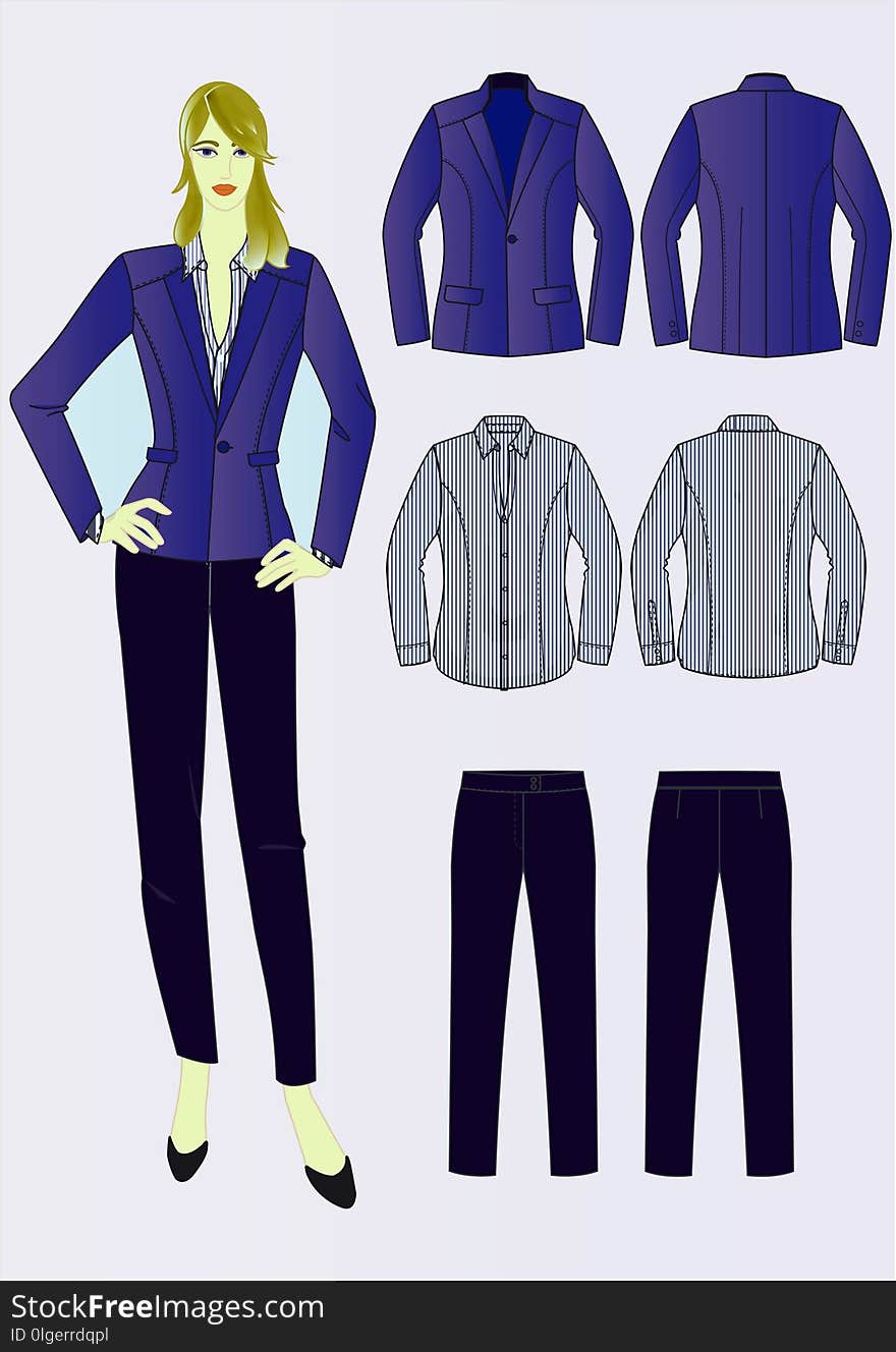 Clothing, Blue, Outerwear, Standing