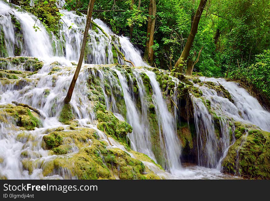 Waterfall In Krka National Park, Dalmatia Croatia, Europe. Waterfall In Krka National Park, Dalmatia Croatia, Europe