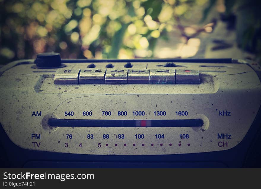 old radio receiver which is more than 50 years old, retro photo. old radio receiver which is more than 50 years old, retro photo