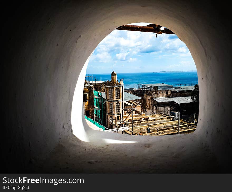 View from an ancient palace in the casbah in algiers. View from an ancient palace in the casbah in algiers