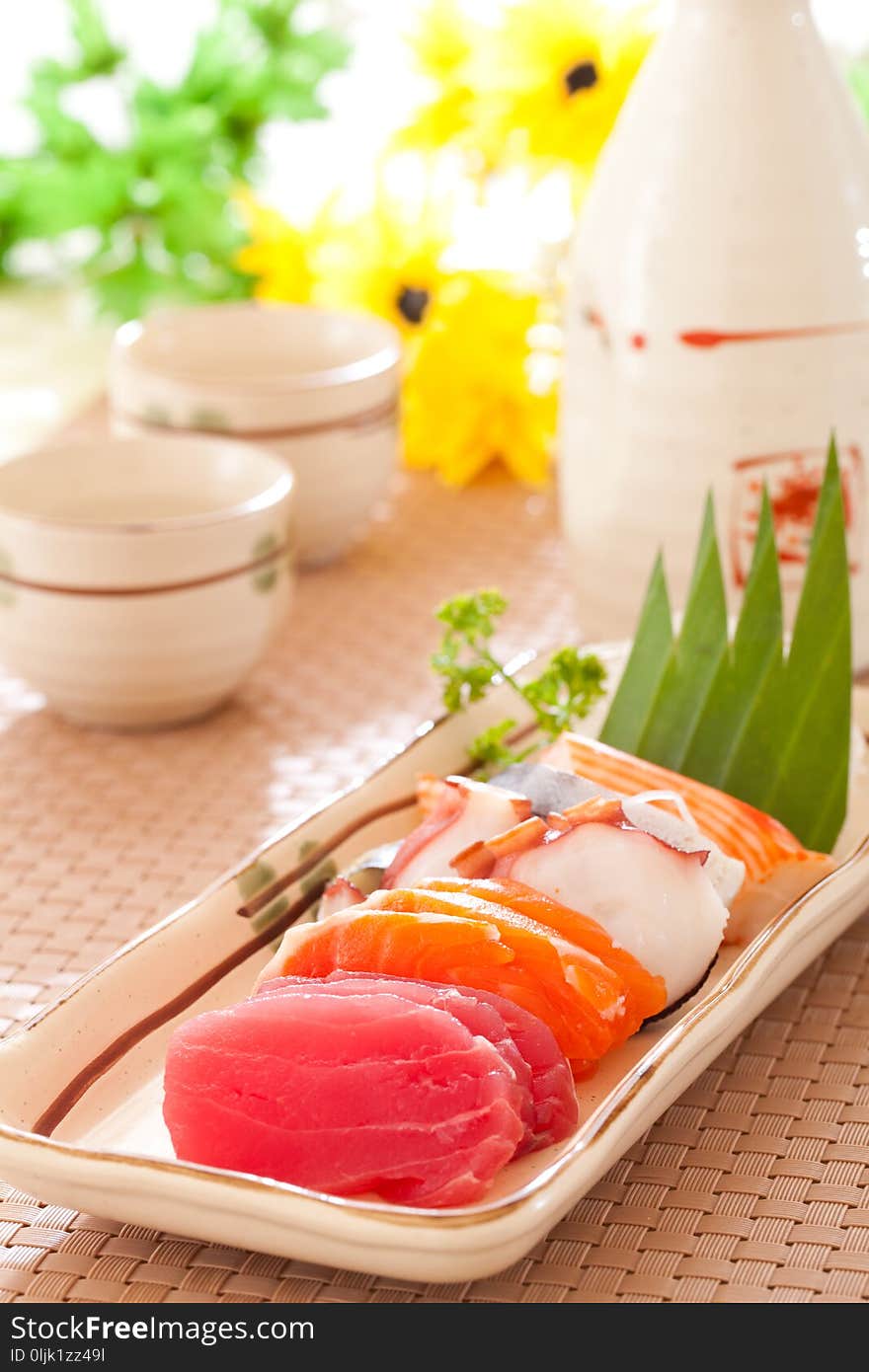 Sashimi set, Japanese cuisine