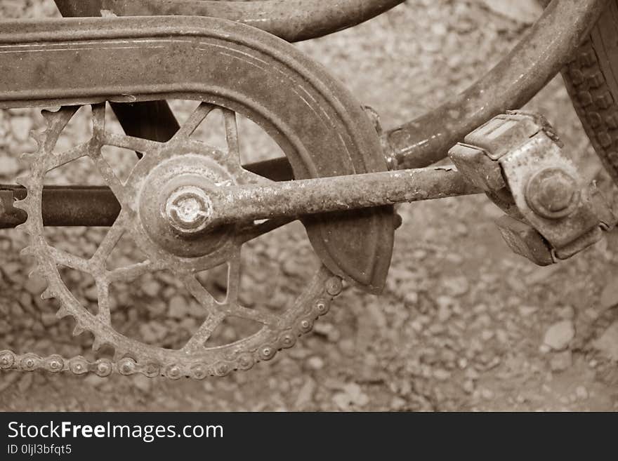 Black And White, Wheel, Metal, Monochrome Photography