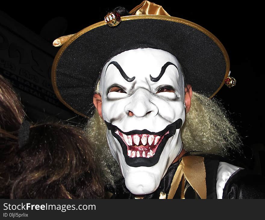 Headgear, Masque, Mask, Clown