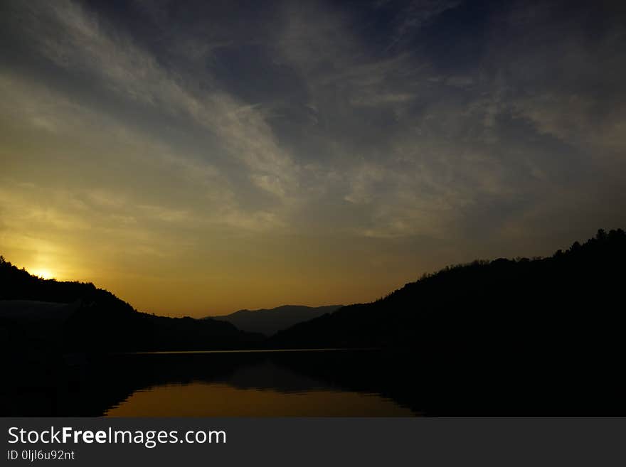 Sky, Loch, Horizon, Dawn