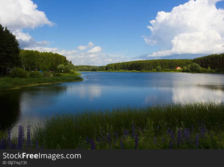 Reflection, Sky, Nature, Waterway