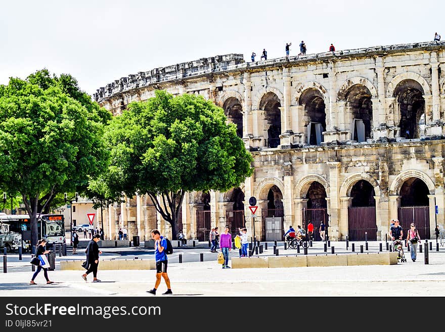 Landmark, Structure, Plaza, City