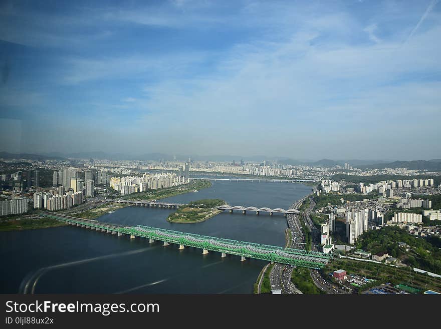 Metropolitan Area, City, Bird's Eye View, Cityscape