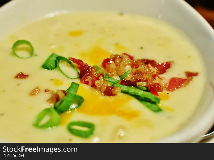 Dish, Food, Corn Chowder, Soup