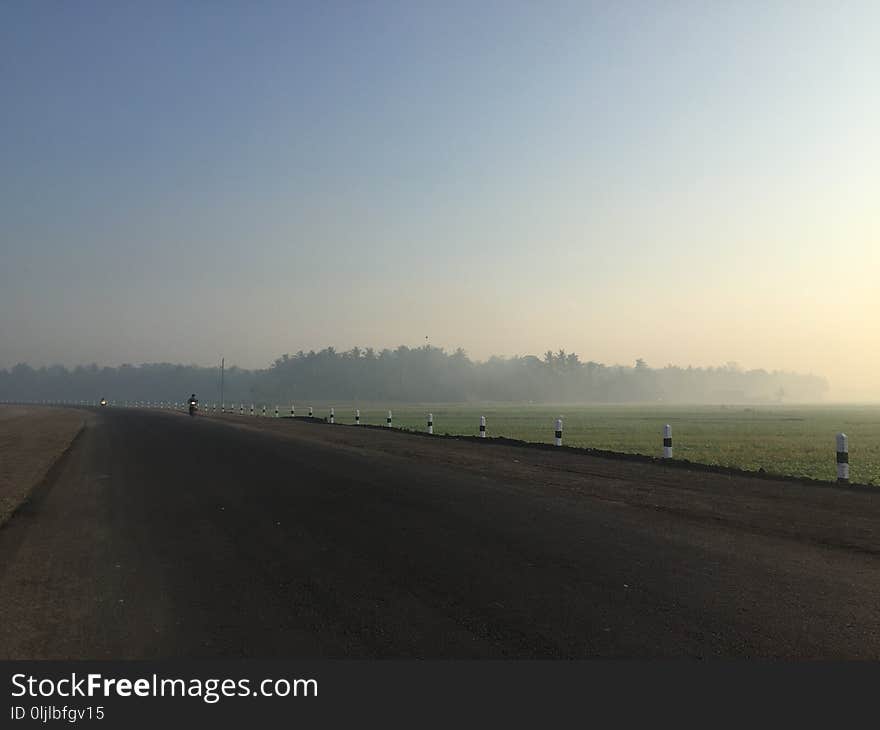 Road, Sky, Horizon, Morning