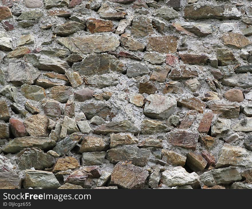 Rock, Stone Wall, Wall, Rubble