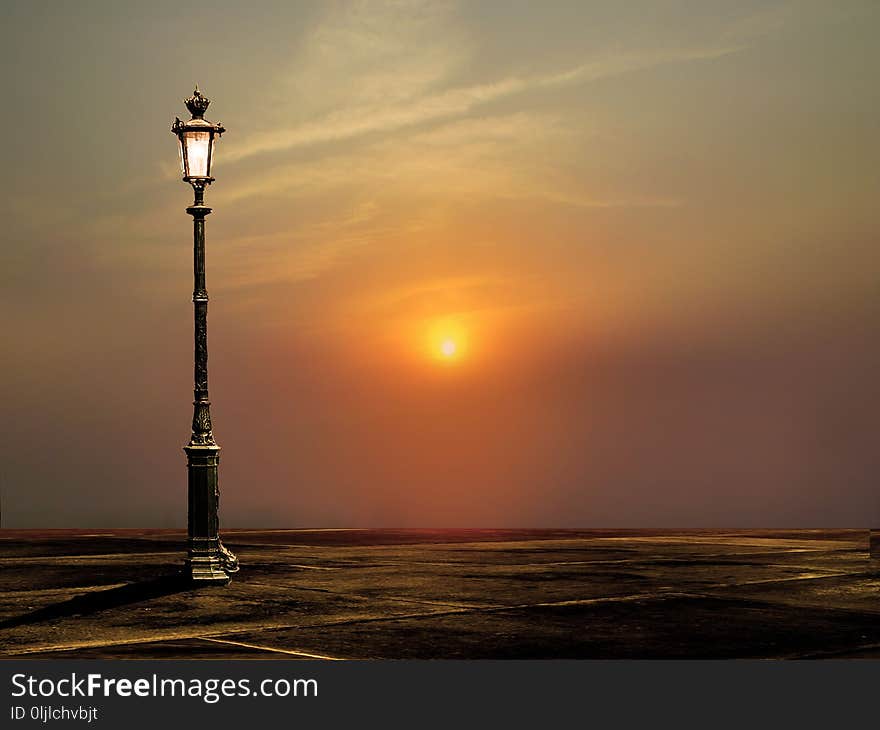 Sea, Sky, Horizon, Sunrise