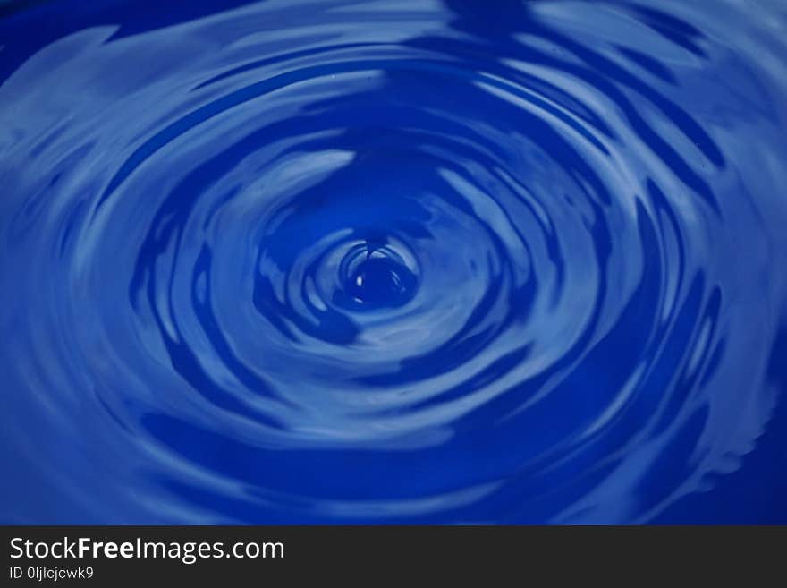 Water, Blue, Drop, Cobalt Blue