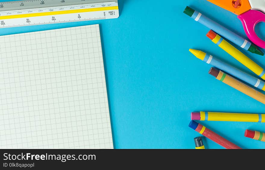 Back To School Concept Image Colorful Background.