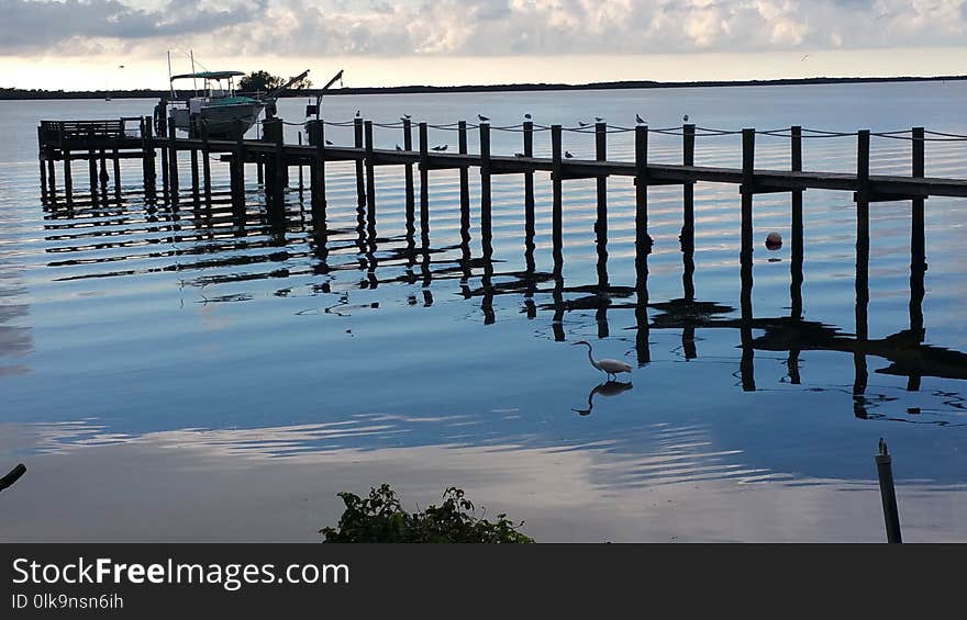 Water, Reflection, Pier, Dock