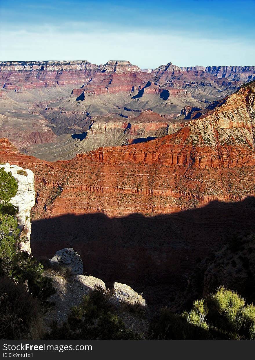 Badlands, Wilderness, Sky, Canyon