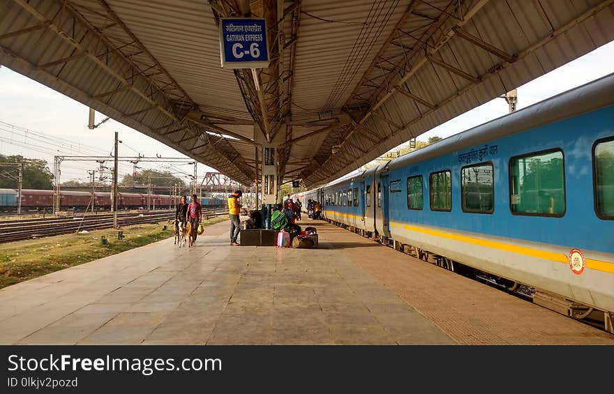 Train Station, Transport, Train, Track