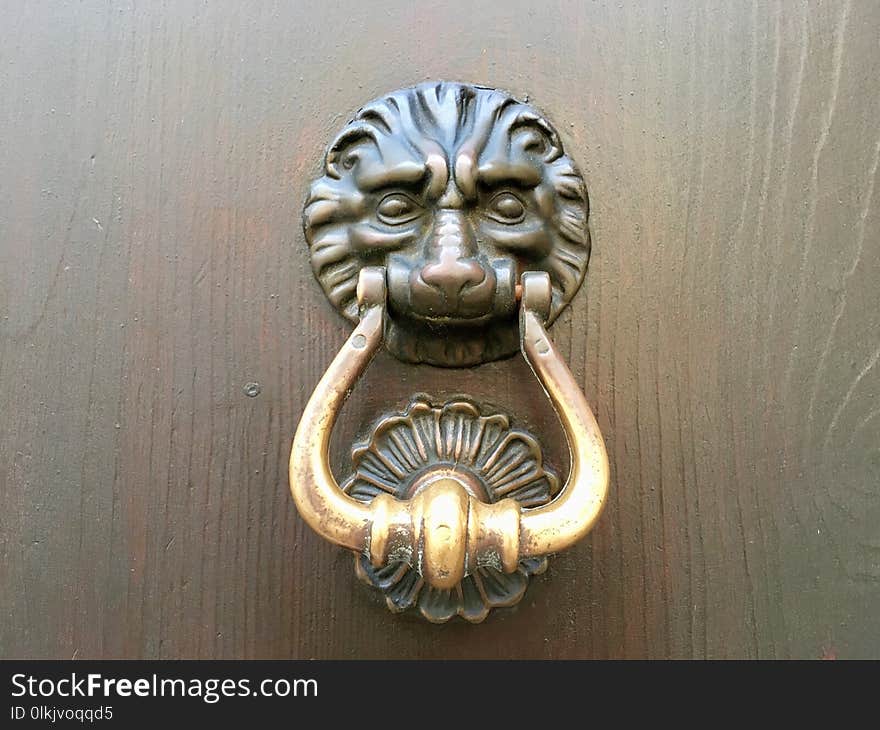 Brass, Metal, Door Knocker