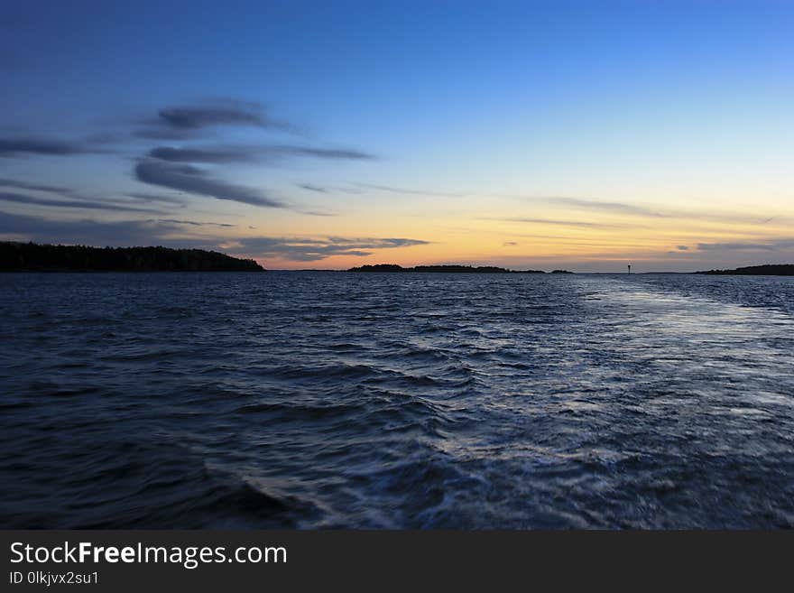 Sky, Sea, Horizon, Ocean