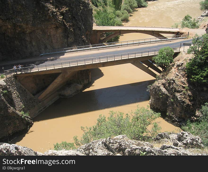 Bridge, Concrete Bridge, Beam Bridge, River