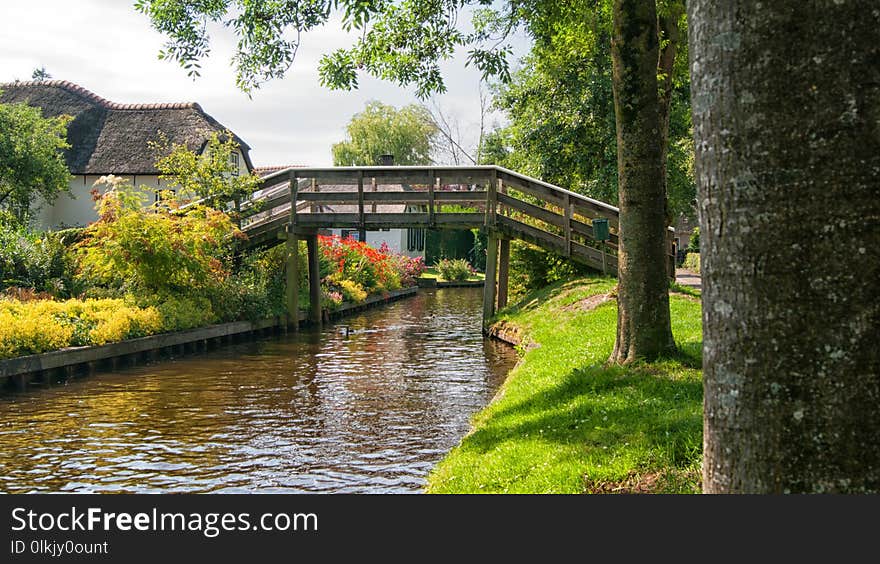 Waterway, Canal, Water, Reflection