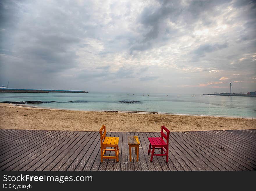 Sea, Sky, Cloud, Horizon