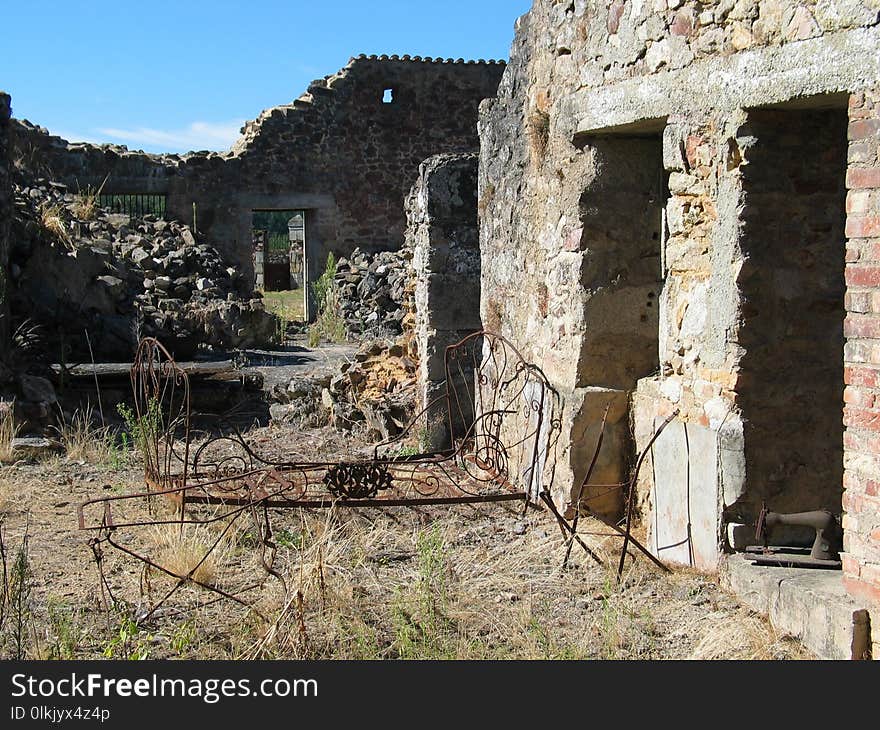 Ruins, Ancient History, Village, Historic Site