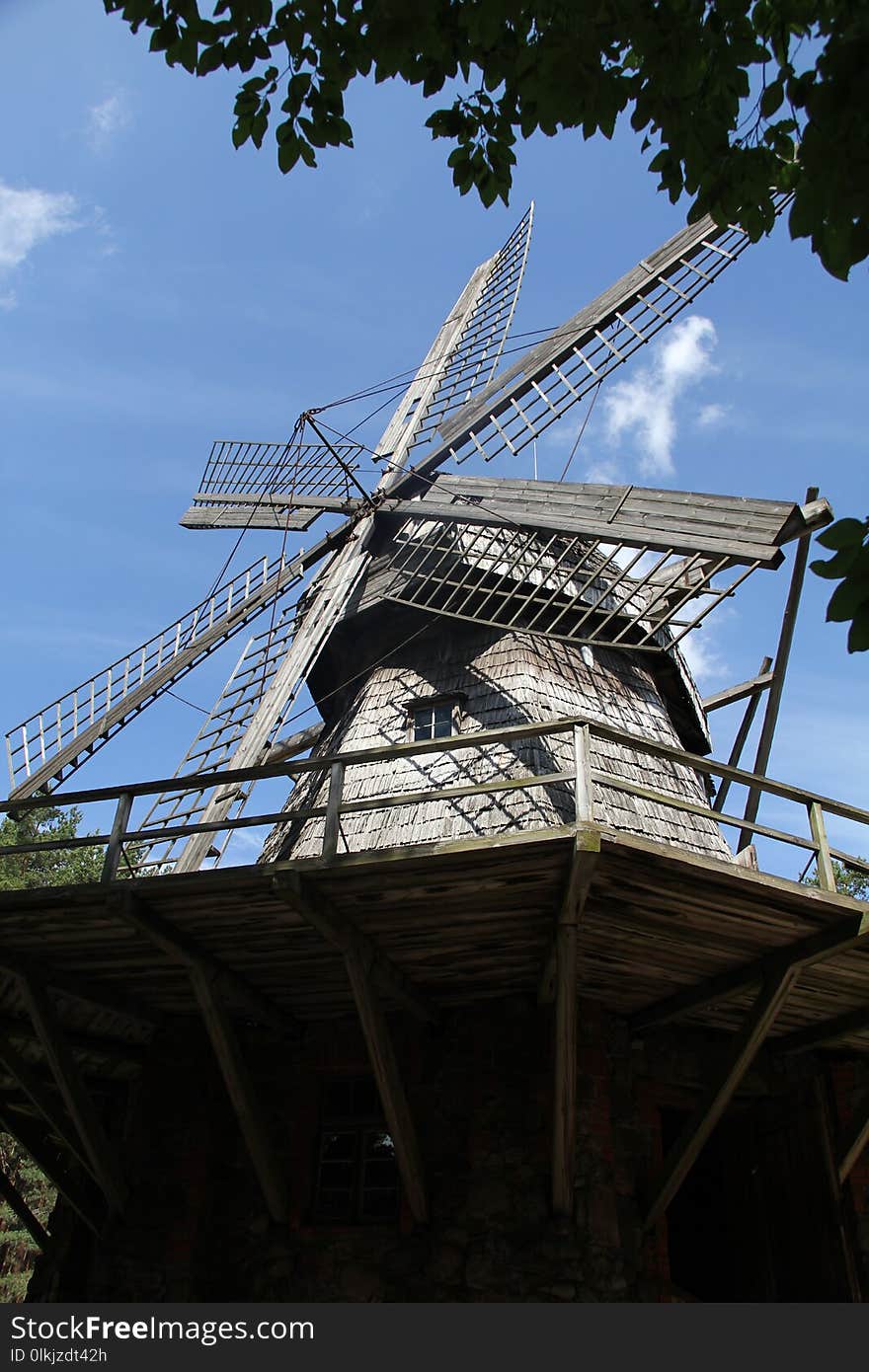 Windmill, Mill, Sky, Building