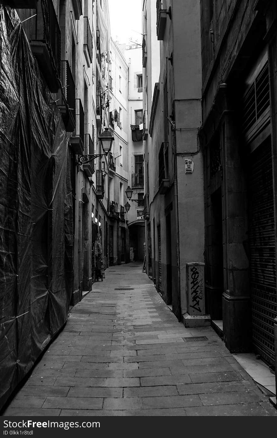 Alley, Road, Black, Street