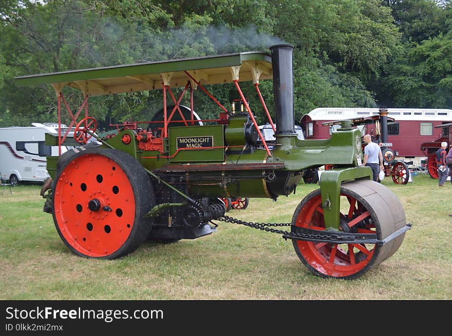 Tractor, Agricultural Machinery, Motor Vehicle, Steam Engine