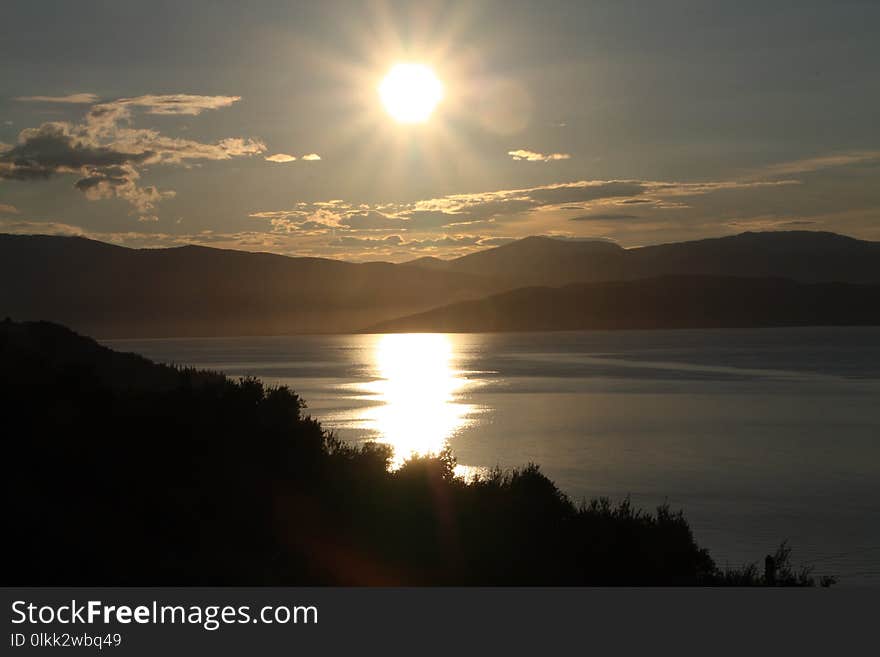 Sky, Nature, Loch, Reflection