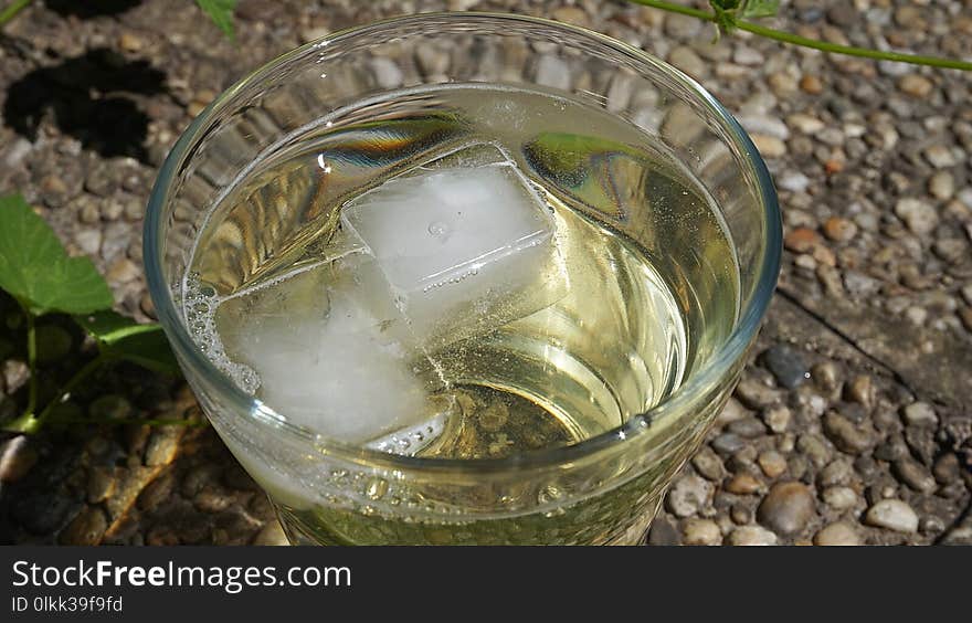 Water, Glass, Drink, Mint Julep