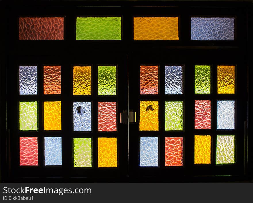 Yellow, Window, Glass, Stained Glass