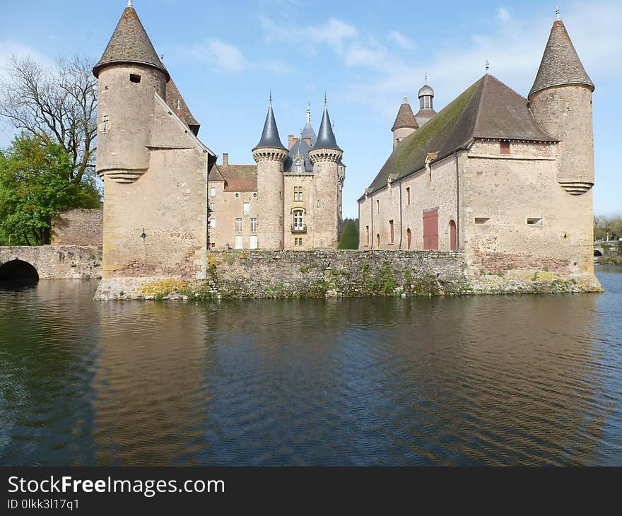 Waterway, Water Castle, Château, Castle