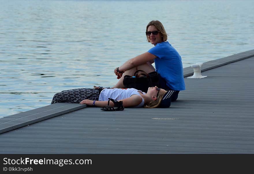 Blue, Water, Vacation, Sitting