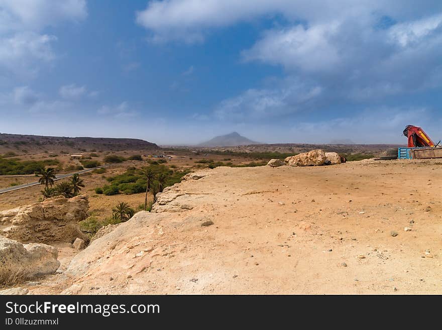 Sky, Cloud, Ecosystem, Rock