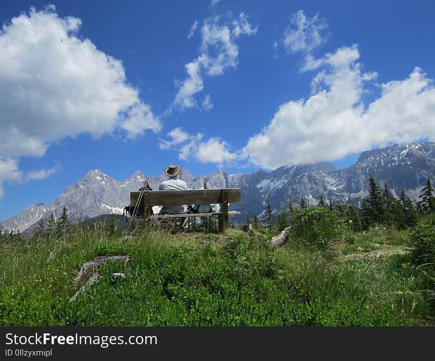 Sky, Mountainous Landforms, Mountain Range, Nature