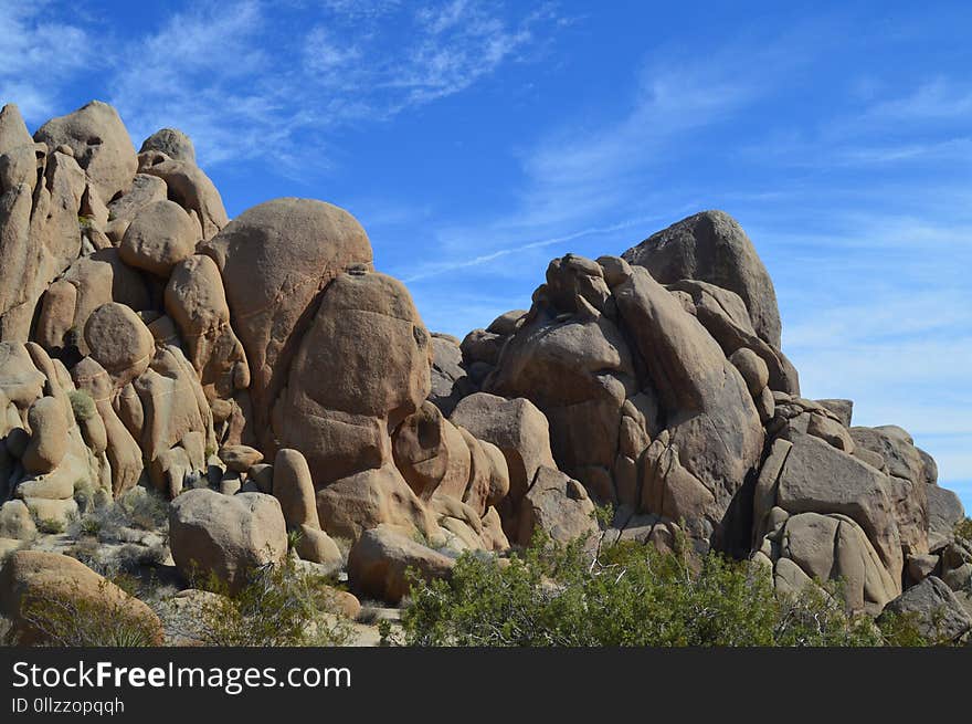 Rock, Badlands, Sky, Bedrock