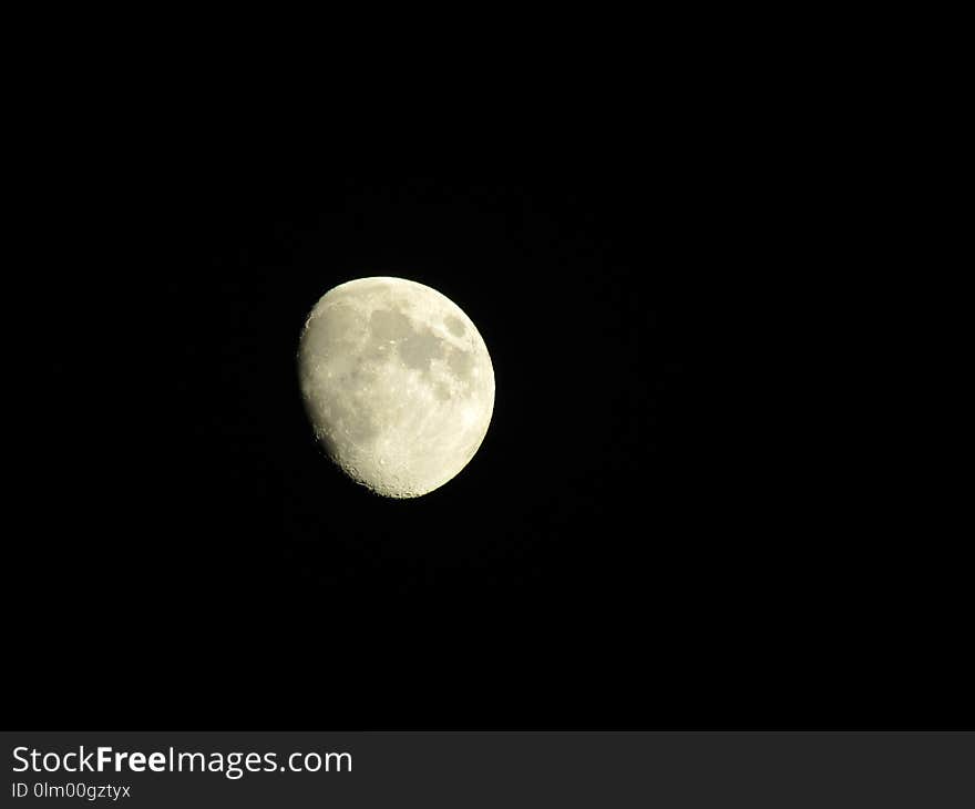 Moon, Night, Sky, Atmosphere