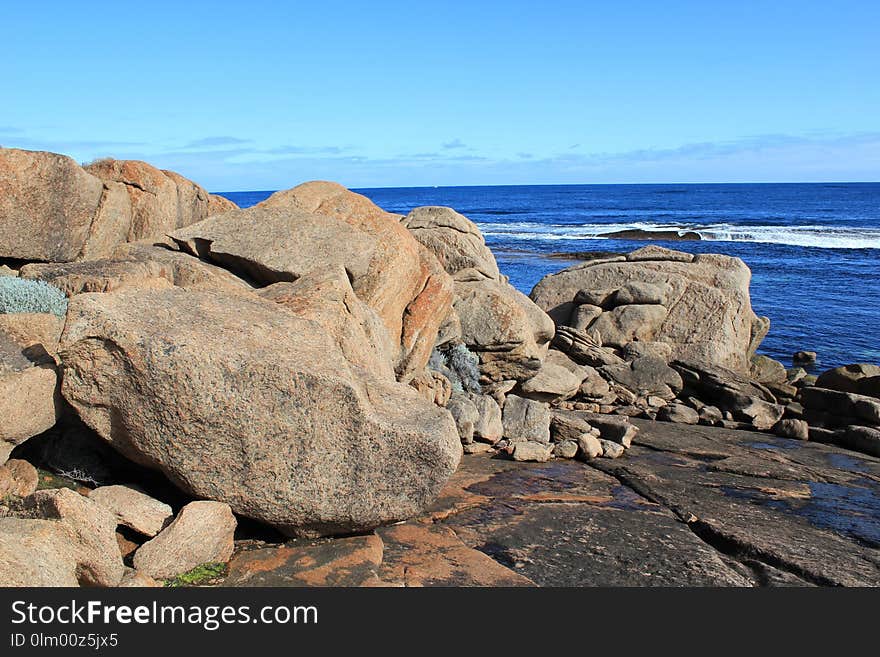 Rock, Coast, Sea, Shore