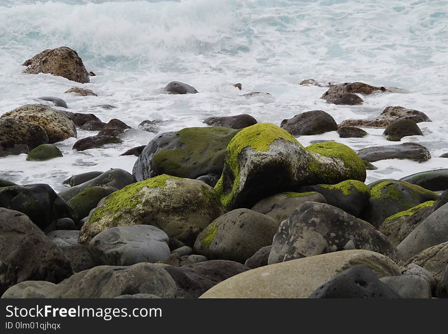 Rock, Water, Shore, Sea