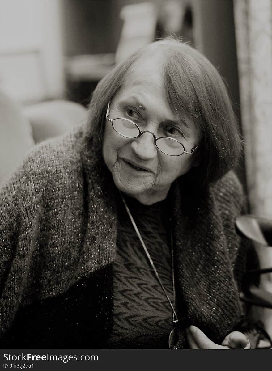 Glasses, Person, Photograph, Black