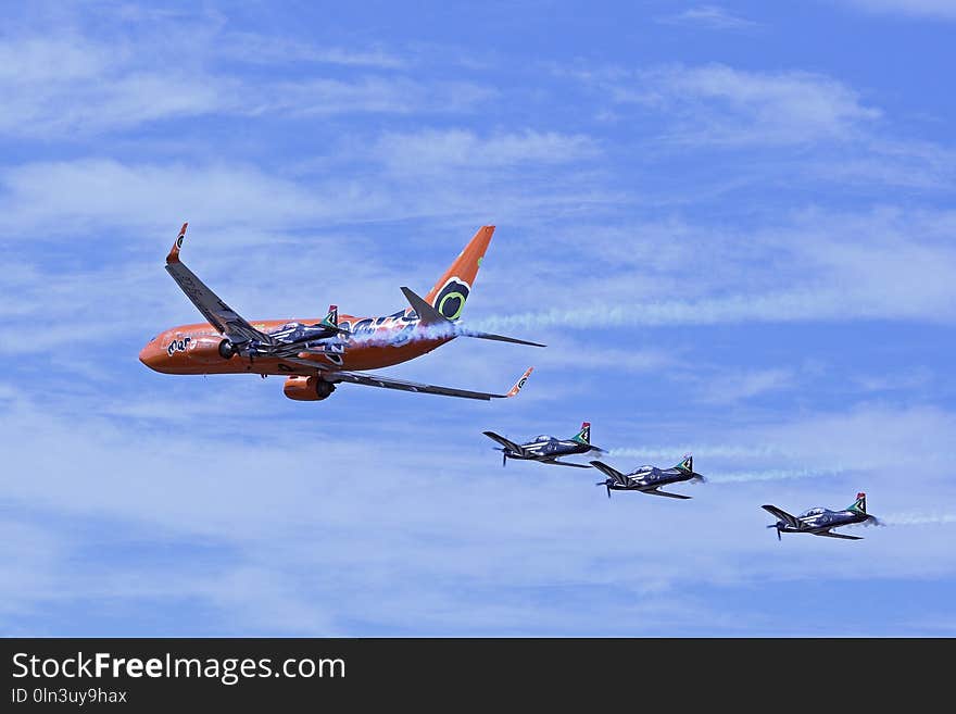 Sky, Airplane, Aircraft, Flight