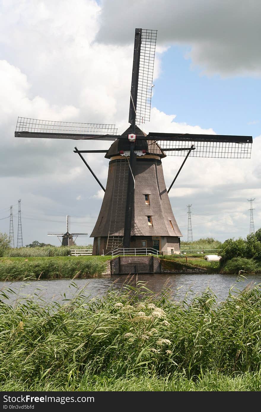 Windmill, Mill, Building, Sky